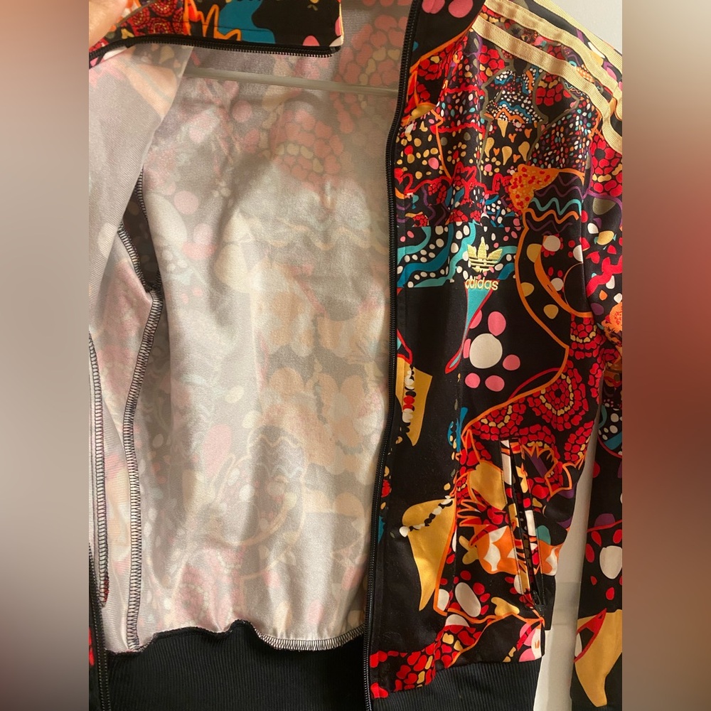 Adidas Multicolor Patterned Jacket Women’s Small - image 5